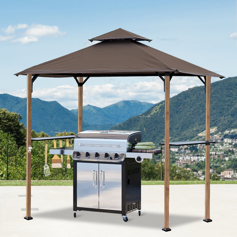 CoastShade 5' x 8' Grill Gazebo Outdoor Patio Grill Gazebos with Ventilation Double Top